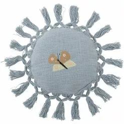 Bloomingville Elinna Tyyny Pyöreä Kierrätetty Puuvilla Ø35,5 Cm, Sininen