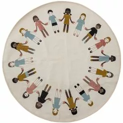 Bloomingville Friends Puuvillamatto Ø130 Cm