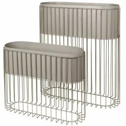 Broste Copenhagen Fenja Kukkalaatikko 2-pakkaus Taupe / Warm Grey