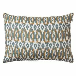 Chhatwal & Jonsson Ikat Delhi Cushion Indoor/Outdoor 40x60 Cm, Heaven Blue/Beige