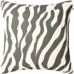 Chhatwal & Jonsson Zebra Tyyny 50x50 Cm Ulkona Käytettävä, Harmaa / Off-white