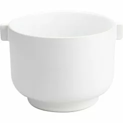 Ernst Flower Pot With Handle D19.5 H22.5, White Sand