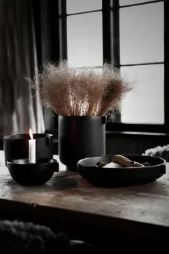 Ernst Pot With Ears H14 Cm, Black -Outdoor Textiles myynti ernst ruukku musta 2