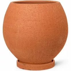 Ferm LIVING Ando Ruukku Pikkulautasella Terrakotta H50 Cm