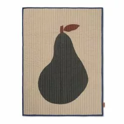 Ferm Living Kids Pear Viltti Tikattu 80x110 Cm, Sand