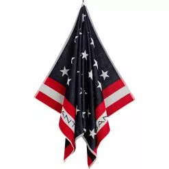 Gant Home Allover Stars Rantapyyhe 100x180 Cm, Evening Blue