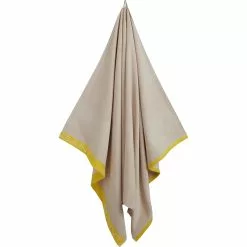 Gant Home Tonal Stripe Rantapyyhe 100x180 Cm, Putty