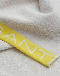 Gant Home Tonal Stripe Rantapyyhe 100x180 Cm, Putty -Outdoor Textiles myynti gant home tonal stripe 2