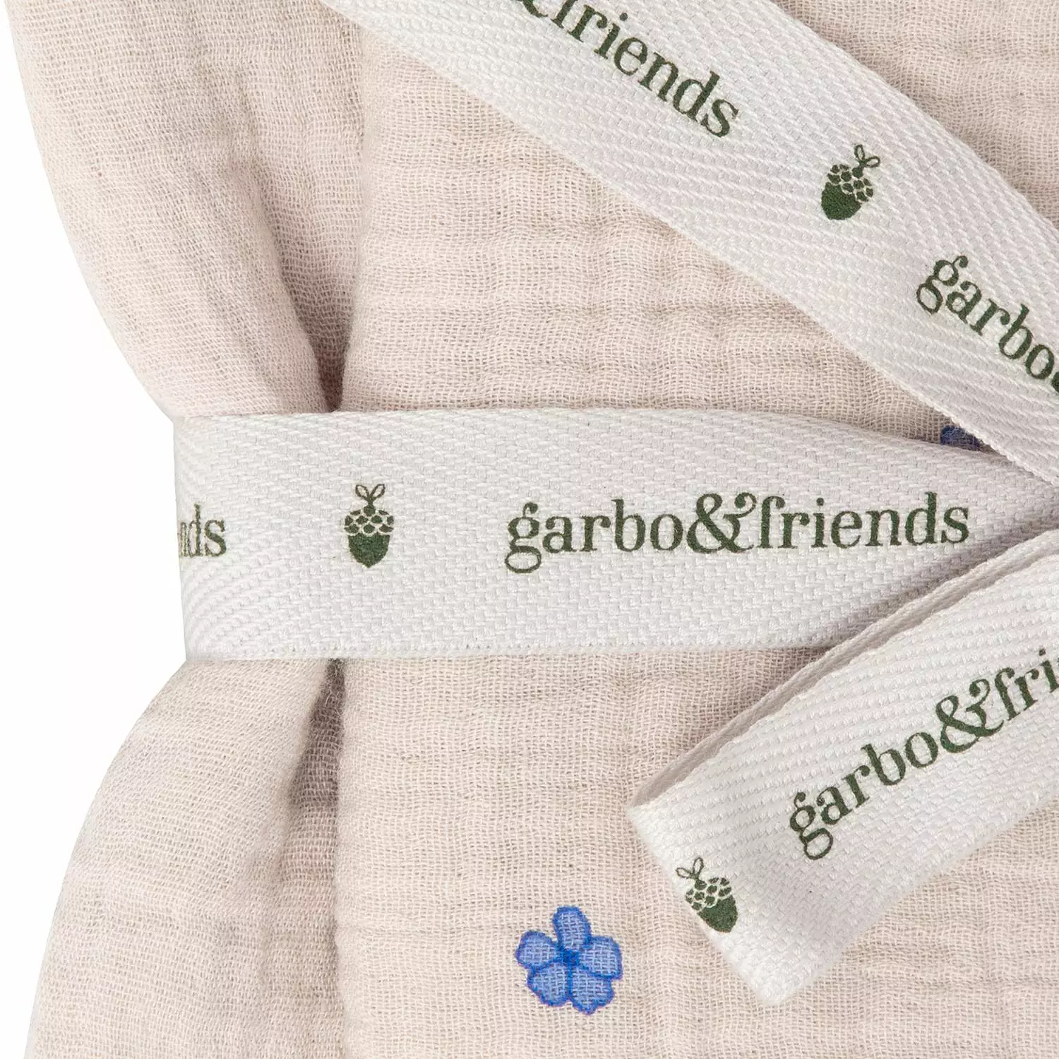 Garbo & Friends Bleu Viltit 2-pakkaus Musliini, 60x60 Cm 2 Garbo & Friends Bleu Viltit 2-pakkaus Musliini, 60x60 Cm - Image 2