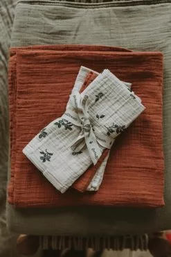 Garbo & Friends Blueberry Muslin Röyhtäytysliinat 3-pakkaus, 40X40 Cm -Outdoor Textiles myynti garbo friends blueberry muslin burp cloths 3 pack 40x40 cm 0