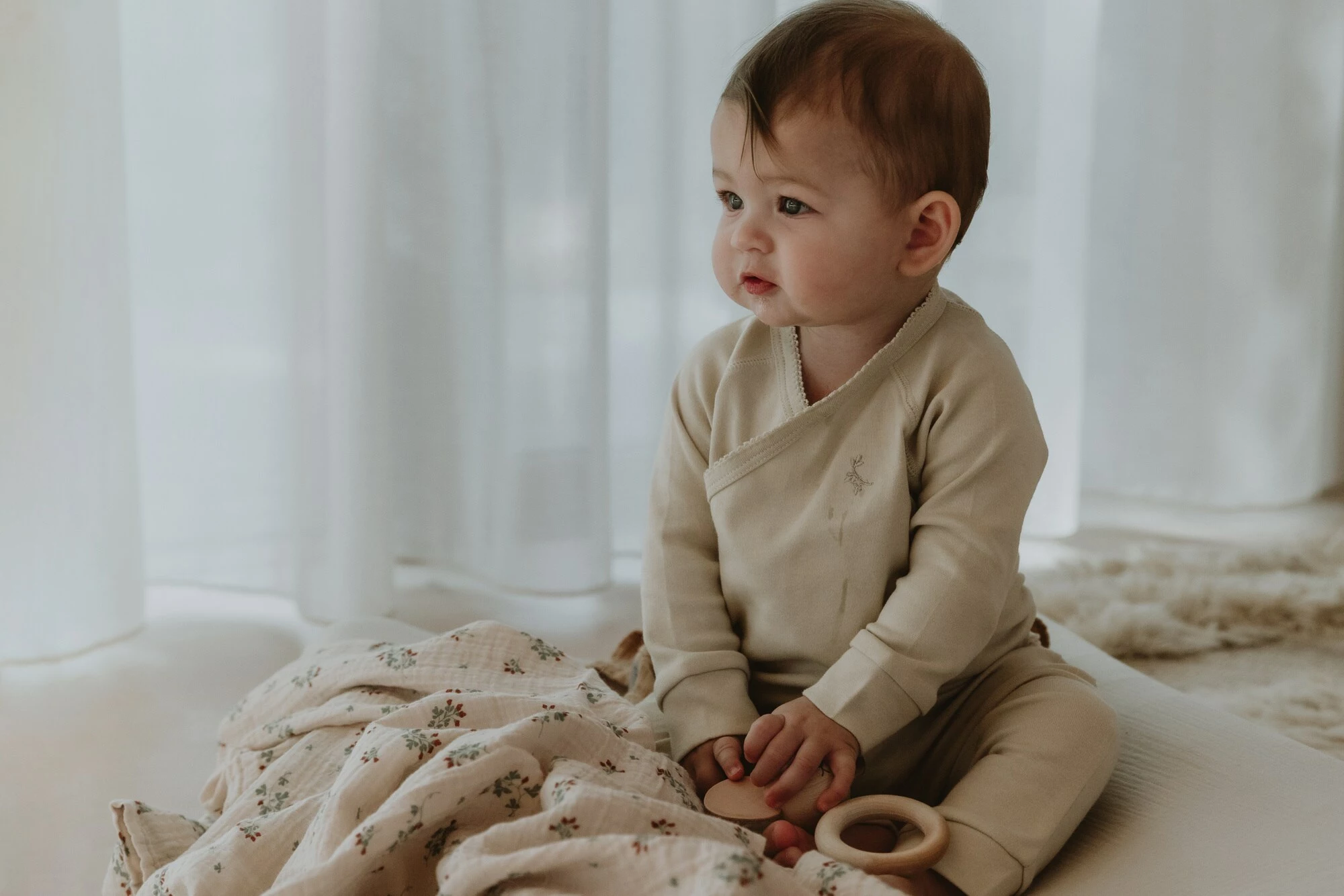 Garbo & Friends Clover Muslin Kapalopeitto, 110x110 Cm 4 Garbo & Friends Clover Muslin Kapalopeitto, 110x110 Cm - Image 4