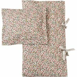 Garbo & Friends Floral Vine Bedset 70x80 Cm, Light Warmgray