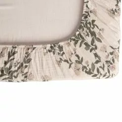 Edessä -Outdoor Textiles myynti garbo friends honeysuckle muslin muotoonommeltu lakana 1 5