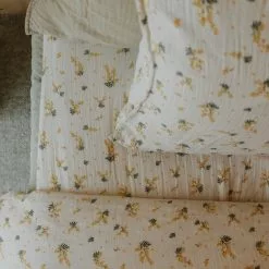 Garbo & Friends Mimosa Muslin Muotoonommeltu Lakana, 140x200 Cm -Outdoor Textiles myynti garbo friends mimosa muslin muotoonommeltu lakana 1