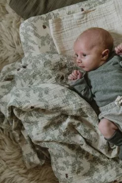 Garbo & Friends Pomegranate Vaippamattosuojus Musliini, 50x70 Cm -Outdoor Textiles myynti garbo friends pomegranate muslin changing mat cover 50x70x10 2