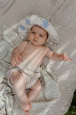 Garbo & Friends Stripe Anjou Kapalopeitto Musliini, 110x110 Cm -Outdoor Textiles myynti garbo friends stripe anjou 49