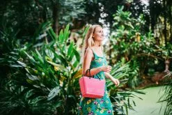 Hinza Bag Green Plastic, Tropical Pink -Outdoor Textiles myynti hinza hinza bag green plastic tropical pink 6