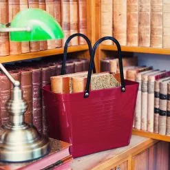 Hinza Laukku Pieni Green Plastic, Viininpunainen -Outdoor Textiles myynti hinza hinza laukku iso green plastic viininpunainen 3