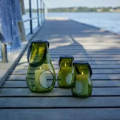 Holmegaard Design With Light Lyhty Olive, H29 Cm -Outdoor Textiles myynti holmegaard dwl lantern olive 3 1