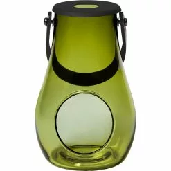 Holmegaard Design With Light Lyhty Olive, H16,5 Cm