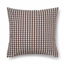 Juna Bæk & Bølge Tyynynpäällinen 50x60 Cm, Valkoinen / Chocolate