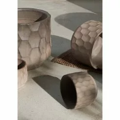 Kähler Gro Flowerpot 21,5 Cm, Light Sand 10 Kähler Gro Flowerpot 21,5 Cm, Light Sand -Outdoor Textiles myynti kahler gro flowerpot light sand 1