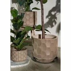 Kähler Gro Flowerpot 21,5 Cm, Light Sand 11 Kähler Gro Flowerpot 21,5 Cm, Light Sand -Outdoor Textiles myynti kahler gro flowerpot light sand 2