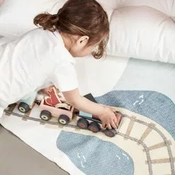 Kids Concept Edvin Metsämatto 130x170, Sininen -Outdoor Textiles myynti kids concept edvin metsamatto 130x170 sininen 2