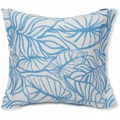 Lexington Printed Cotton Satin Tyynynpäällinen 65x65 Cm, Sininen / Valkoinen