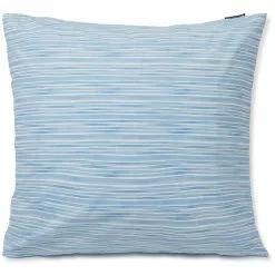 Lexington Striped Cotton Poplin Tyynynpäällinen 65x65 Cm, Sininen / Valkoinen