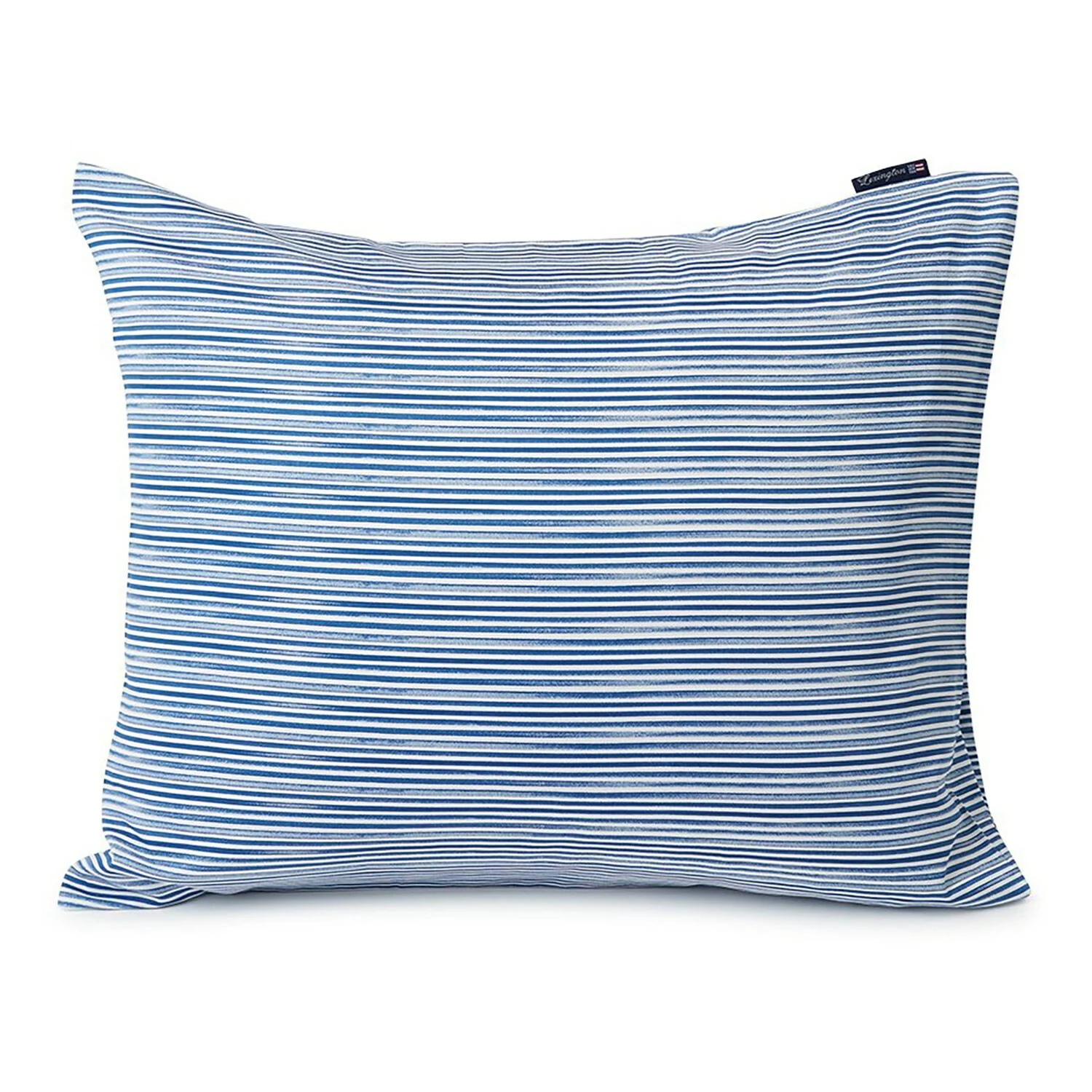 Lexington Striped Organic Cotton Sateen Tyynynpäällinen Sininen, 50x60 Cm 1 Lexington Striped Organic Cotton Sateen Tyynynpäällinen Sininen, 50x60 Cm