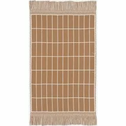 Marimekko Pieni Tiiliskivi Pyyhe Hamampyyhe Ruskea / Off-white, 30x50 Cm