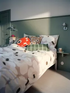 Marimekko Tiiliskivi Tyynynpäällinen 50x60 Cm, Beige / Charcoal / Tummanruskea 5 Marimekko Tiiliskivi Tyynynpäällinen 50x60 Cm, Beige / Charcoal / Tummanruskea -Outdoor Textiles myynti marimekko pillowcase cushion cover 50x60 cm 1