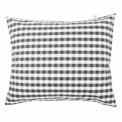 Mille Notti Casella Tyynynpäällinen 50x60 Cm, Ivory/Tummanharmaa