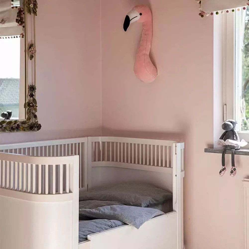 Mille Notti Poema Baby Duvet Cover 100x130cm, Light Gray 3 Mille Notti Poema Baby Duvet Cover 100x130cm, Light Gray - Image 3