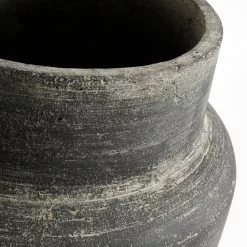 Muubs Kanji Ruukku Sementti Mustanharmaa, Ø47 Cm -Outdoor Textiles myynti muubs flower pot kanji black gray 3