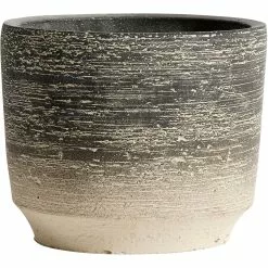 Muubs Kanji Ruukku Sementti Mustanharmaa, Ø15 Cm