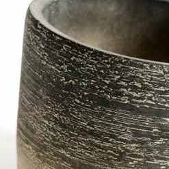 Muubs Kanji Ruukku Sementti Mustanharmaa, Ø15 Cm -Outdoor Textiles myynti muubs flower pot kanji black gray 9