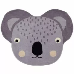 OYOY Koala Rug Grey Matto 85x100 Cm, Harmaa