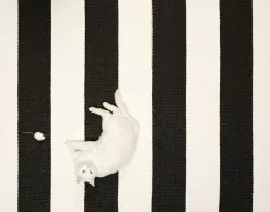 Pappelina Bob Matto 70x280 Cm, Musta/Vanilija -Outdoor Textiles myynti pappelina bob matto 70x120 cm musta vanilija 2