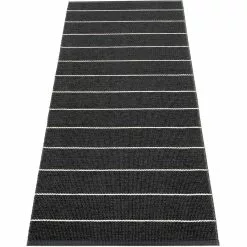 Pappelina Carl Rug 70x180 Cm, Black/Charcoal