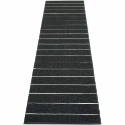 Pappelina Carl Rug 70x270 Cm, Black/Charcoal