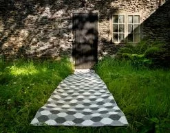 Pappelina Dana Matto 70x100cm, Ohra/Beige -Outdoor Textiles myynti pappelina dana matto 70x100cm ohra beige 2