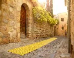 Pappelina Honey Matto 70x225 Cm, Turkoosi/Vanilija -Outdoor Textiles myynti pappelina honey matto 70x350 cm turkoosi vanilija 2 1