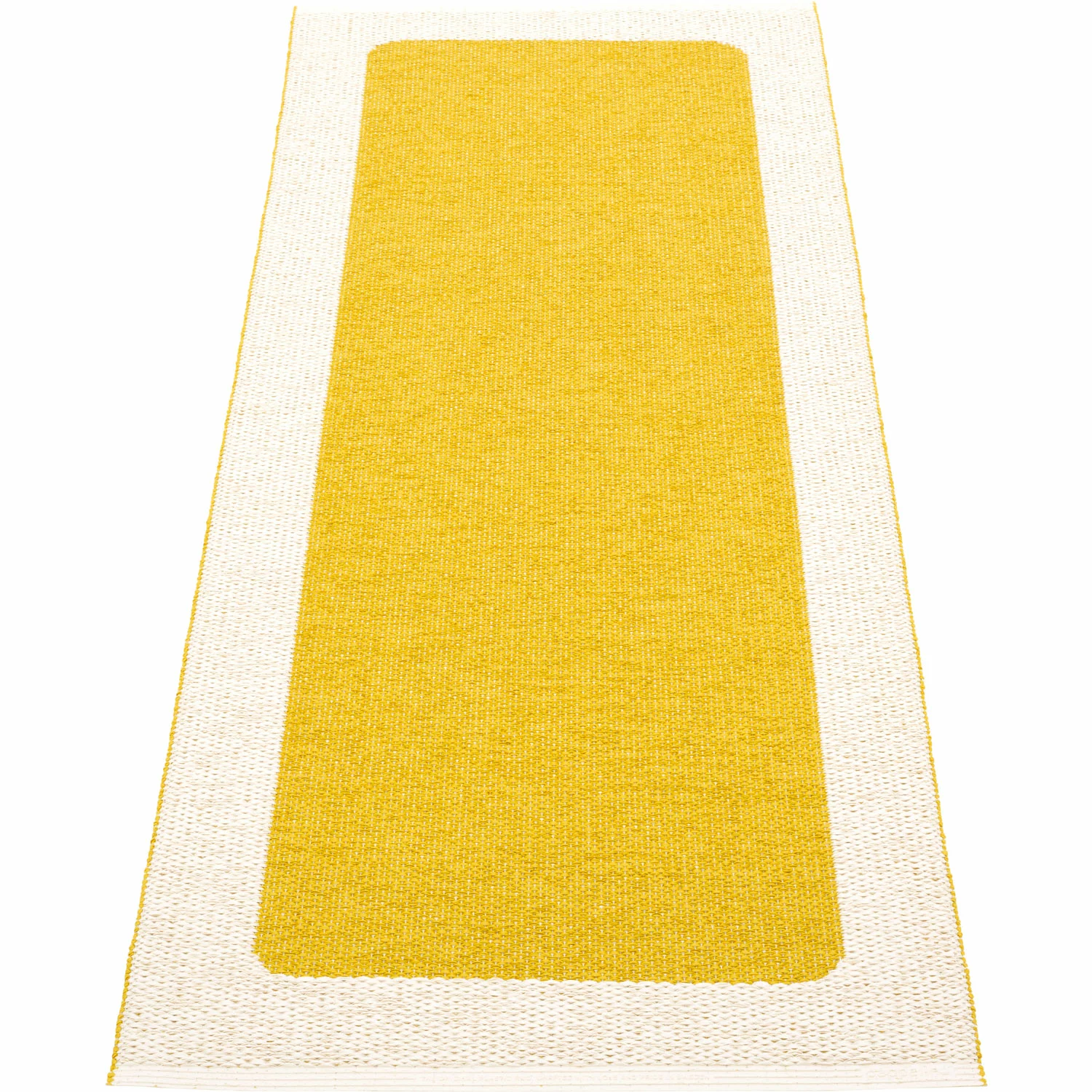 Pappelina Ilda Matto 70x180 Cm, Mustard / Vanilla 2 Pappelina Ilda Matto 70x180 Cm, Mustard / Vanilla - Image 2