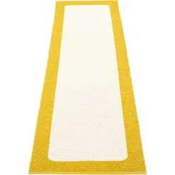 Pappelina Ilda Matto 70x240 Cm, Mustard / Vanilla