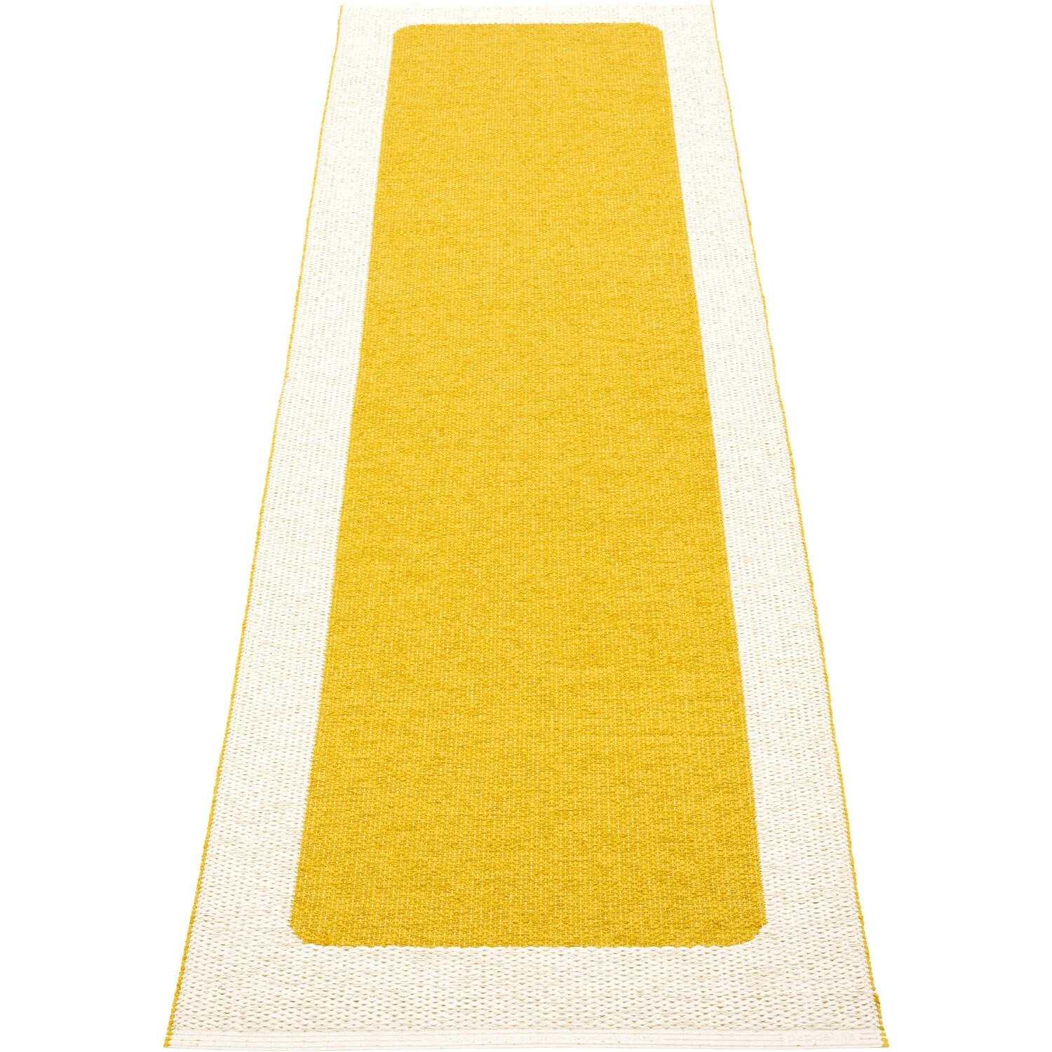 Pappelina Ilda Matto 70x240 Cm, Mustard / Vanilla 2 Pappelina Ilda Matto 70x240 Cm, Mustard / Vanilla - Image 2