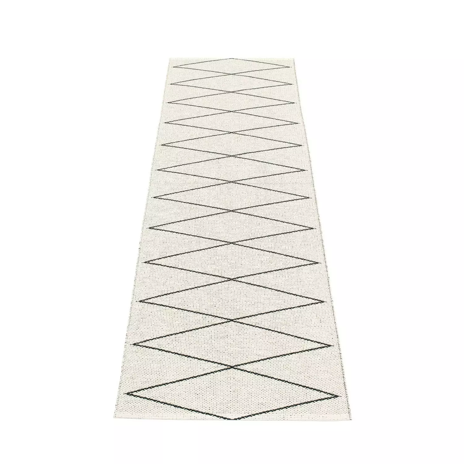 Pappelina Max Matto 70x320 Cm, Musta/Vanilija 2 Pappelina Max Matto 70x320 Cm, Musta/Vanilija - Image 2