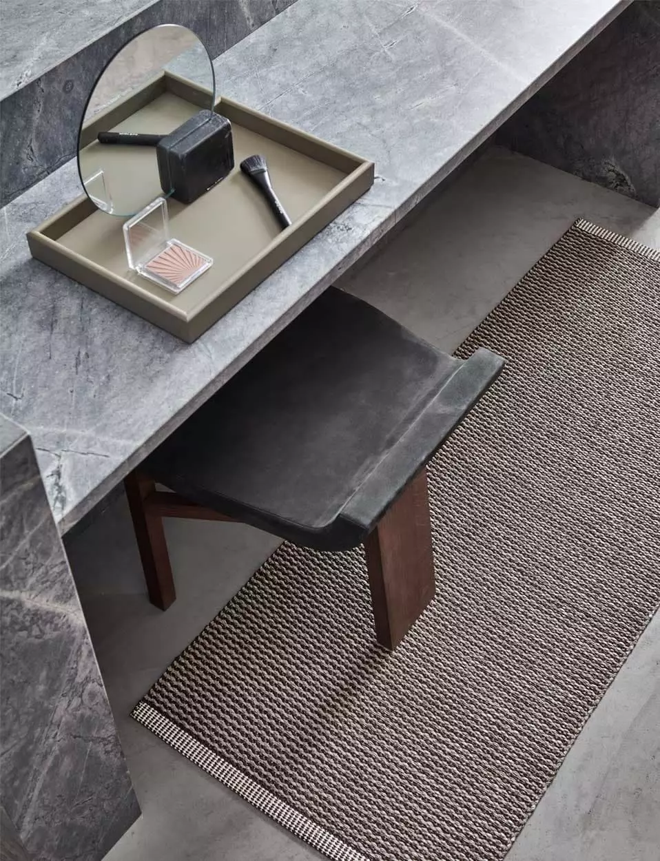 Pappelina Mono Matto Dark Brown/ Dark Linen, 85x160 Cm 2 Pappelina Mono Matto Dark Brown/ Dark Linen, 85x160 Cm - Image 2