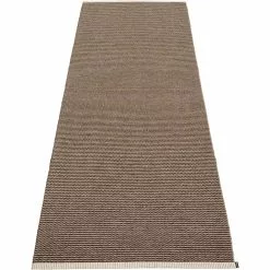 Pappelina Mono Matto Dark Brown/ Dark Linen, 85x260 Cm